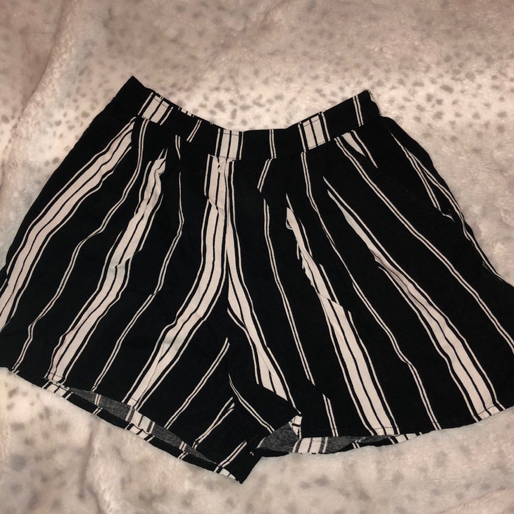 Striped soft shorts